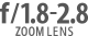 Wide aperture throughout zoom range